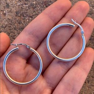 Sterling Silver Hoop Earrings